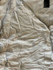 H&amp;M Light Grey Button Up Top