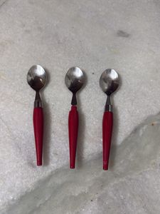 Set Of 3 Dessert Spoons stainless steel