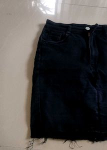 Distressed Denim Shorts