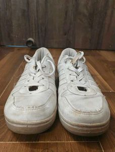 Sparx Men's Mesh White Sneakers