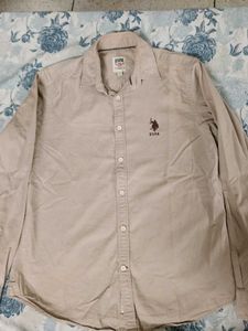 US Polo Assn. Khakhi Men's Casual Shirt