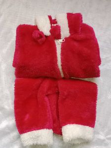 Cozy Dark Pink Baby Outfit (Santacloze) ☃️❄️