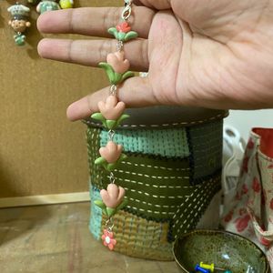 Flowers bag charm