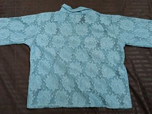 Elegant Lace Button-Up shirt top