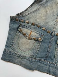 Y2K Denim Halter Jacket