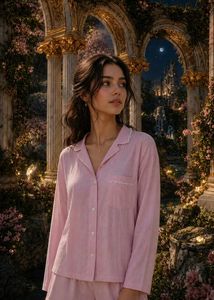Fairy Pink Striped Pyjama Top💖