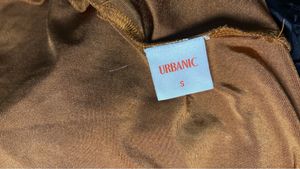 Rust Orange Ruched Skirt
