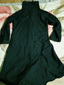 Elegant Black Button-Up Tunic Top