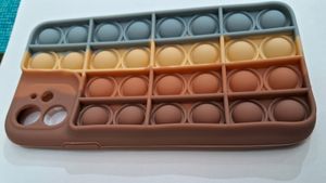 Iphone 11 Mobile Cover (Bubble) Brown Shade