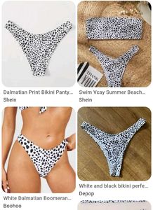 Dalmatian Print Bikini Bottom(SHEIN)
