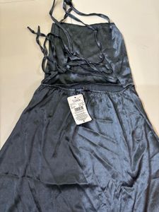 Satin Halter Neck Dress
