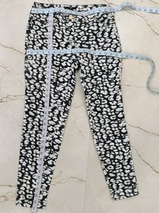 Leopard Print Straight Leg Pants