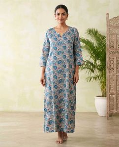 Women's Bohemian Floral Print Kurta