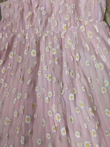 Beautiful Pink Floral Daisy Dress