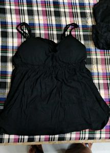 2 Black Lace Cami Top and