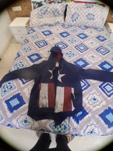 Captain America Zip-Up Hoodie