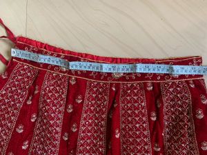 Stunning Red Embroidered Lehenga Choli