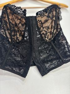 Black Netted Corset