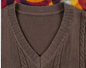Cozy Cable Knit V-Neck Vest