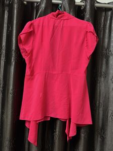 Chic Pink Peplum Shrug
