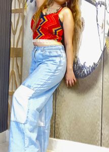 Stylish Ethnic Blouse with Shell Details