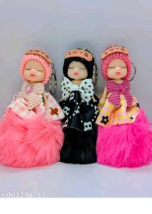 beautiful barbie doll key chain