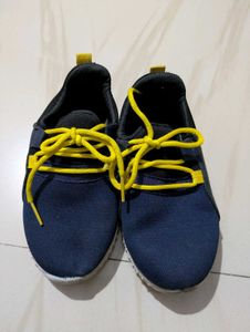 Kids Blue &amp; Yellow Sneakers