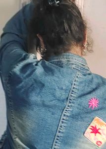No Tag/Streachable Rugged Denim Blazer/Jacket