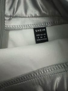 Silver A-Line Skirt Best For Parties