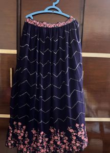 Beautiful Navy Blue Lehenga Choli Set