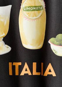 H&amp;M black italia tshirt