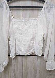 Cute White Sleeve Top🎀