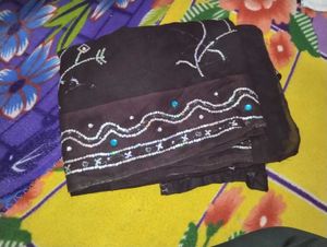 Elegant Brown Bandhani Dupatta
