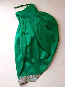 Beautiful Green Banarasi Patiala Kurta