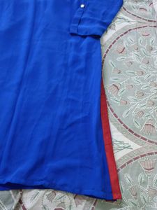 Blue Embroidered Kurta
