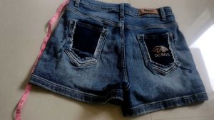 Distressed Denim Shorts