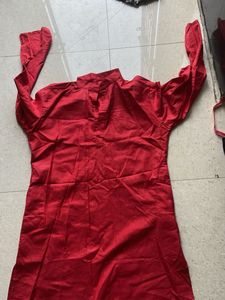 Red Kurta - Ethnic Style