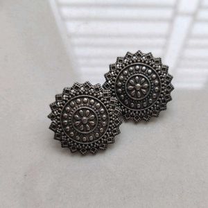 Replica Silver Ethnic Stud Earrings