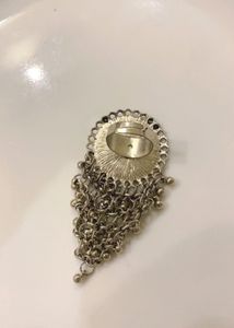 New Mirror Work Dangler Ring