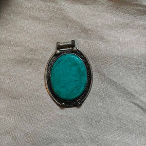 vintage  Turquoise Pendant Necklace