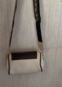 Stylish Two-Tone Crossbody Bag