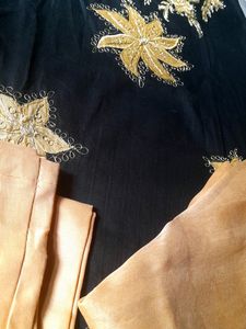 Black Colour Redymade Churidar Set