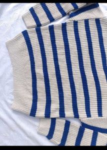ZARA Striped Knit Pullover
