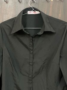 Classic Black Button-Up Shirt