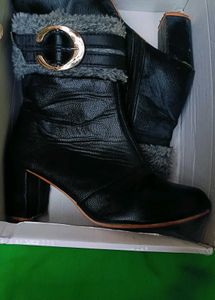 Women Casual Leather Long Boots