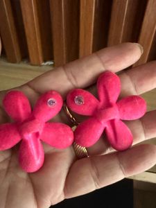 Pink Flower Hair Clip