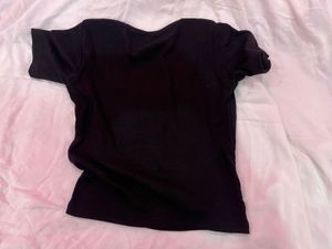 Black Graphic Top