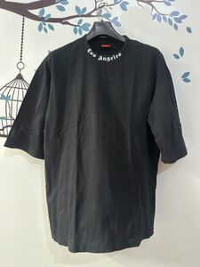 Oversized Black Los Angeles Graphic T-Shirt