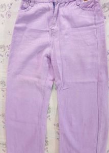 Lavender Straight Fit Jeans