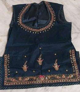 Teal Rajputi Poshak